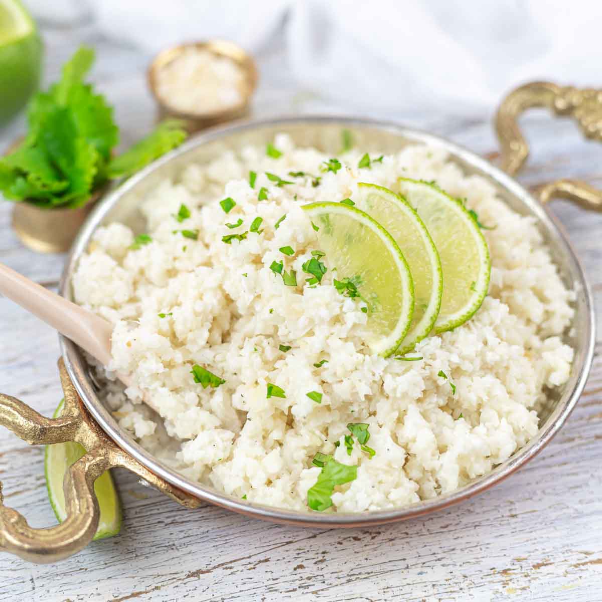 Coconut Cauliflower Rice ready to serve.