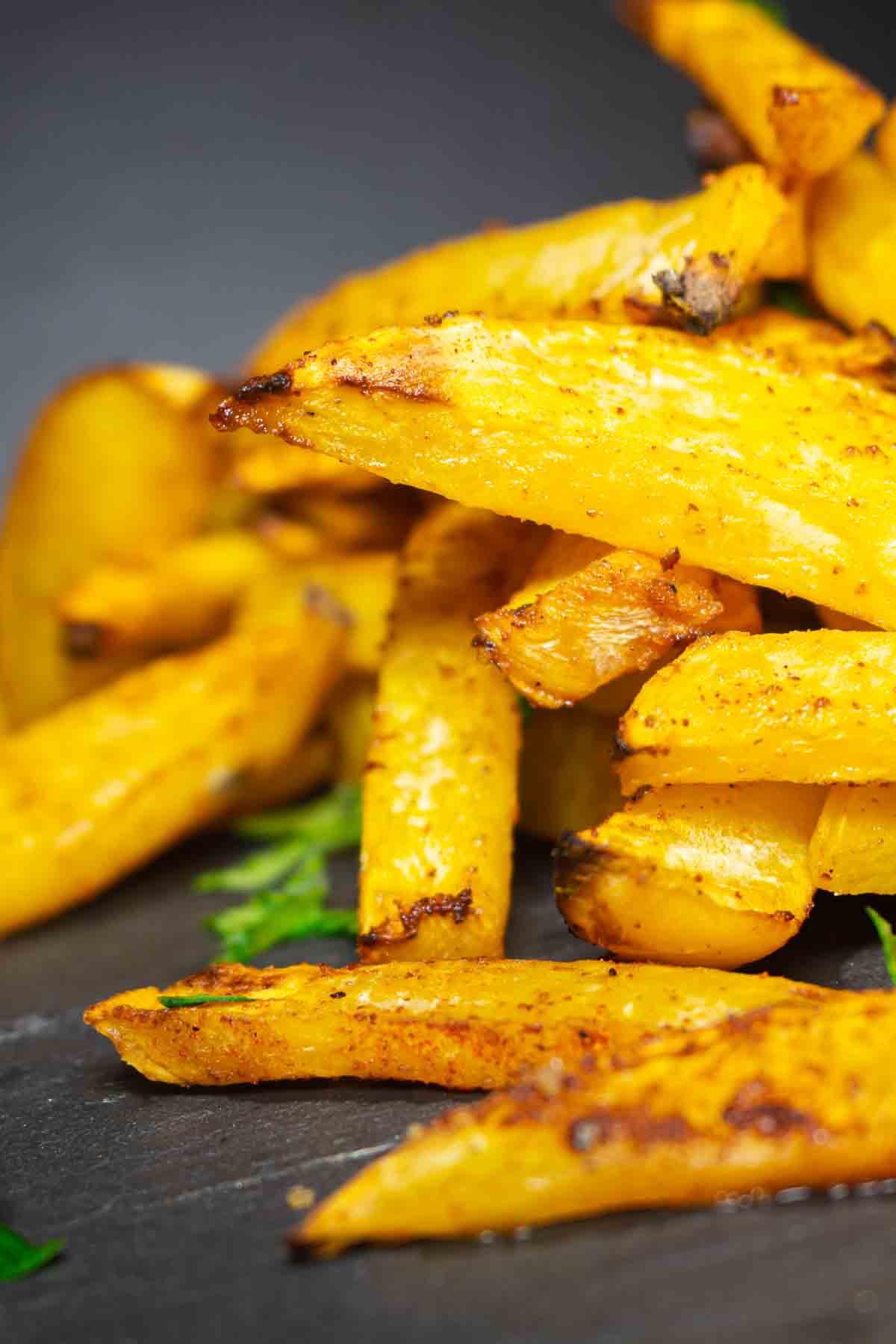 Best rutabaga fries close up.