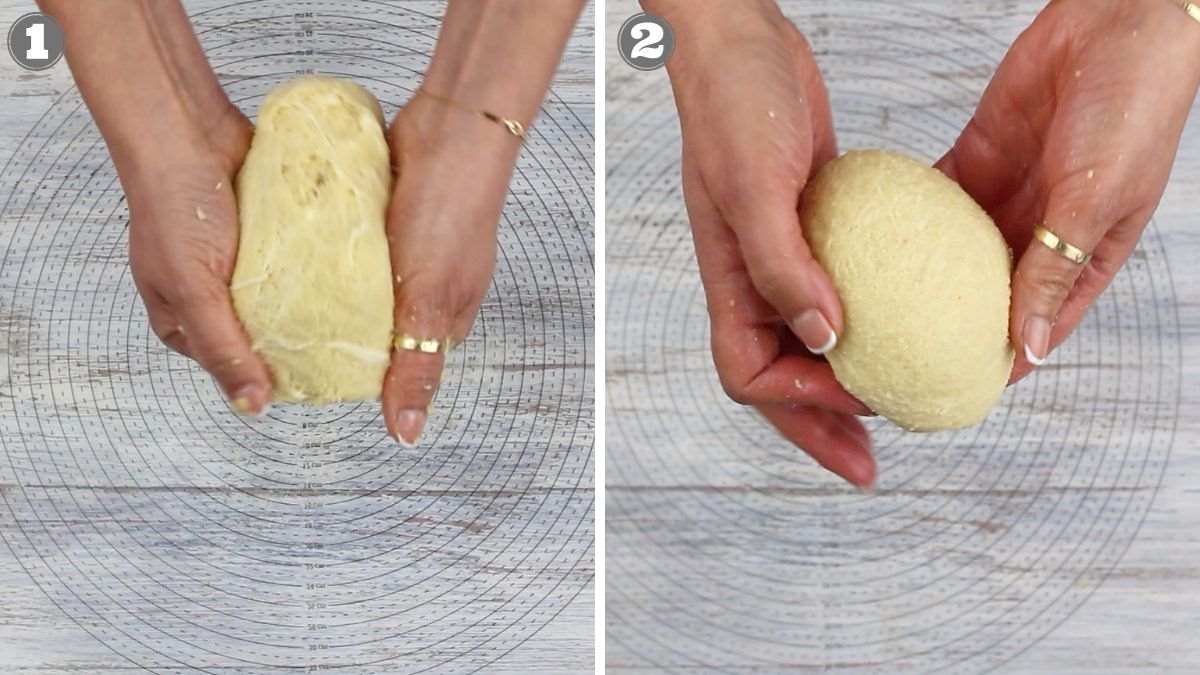 How to make a dough ball.