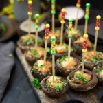 Baked stuffed mushrooms.