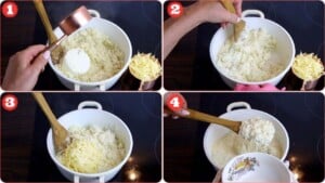 Creamy Cauliflower Rice Cheese Mash - Tiny Batch Cooking