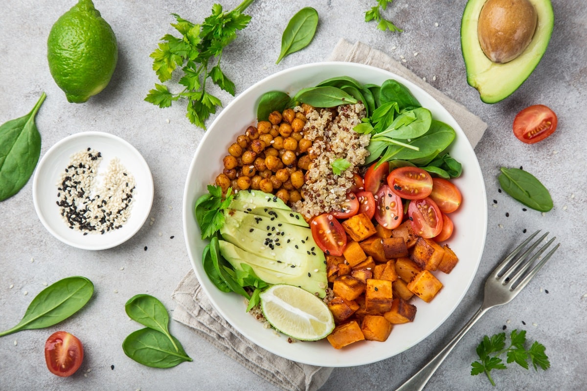 Vegan lunch bowl.