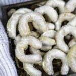 Sweet and easy-to-make almond crescent cookies.