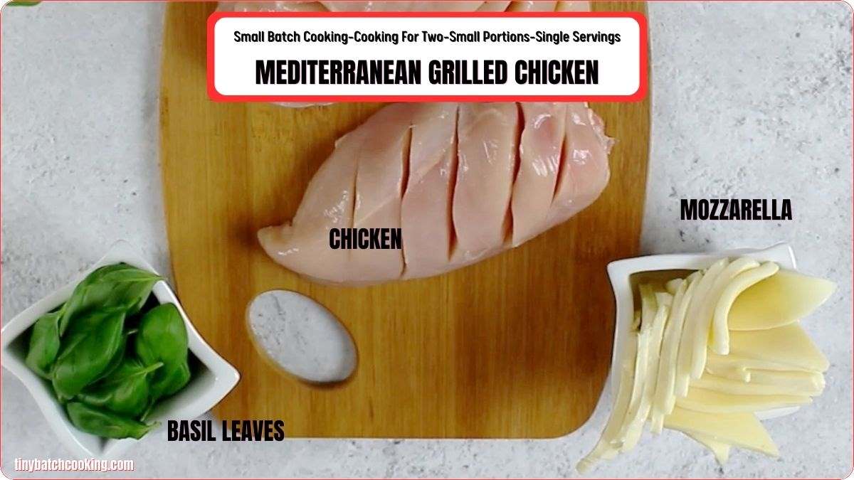 Ingredients for Mediterranean Grilled Chicken.